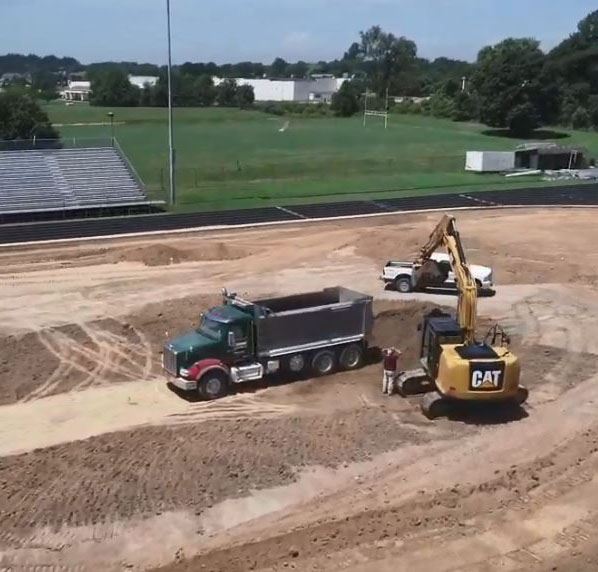 artificial turf construction SPOTLIGHT