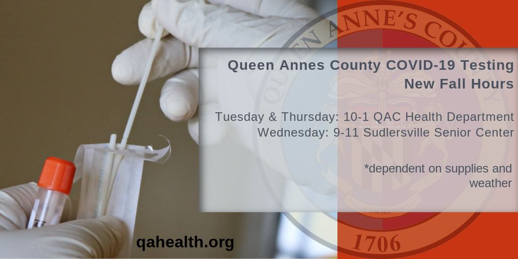 COVID Testing Fall Hours