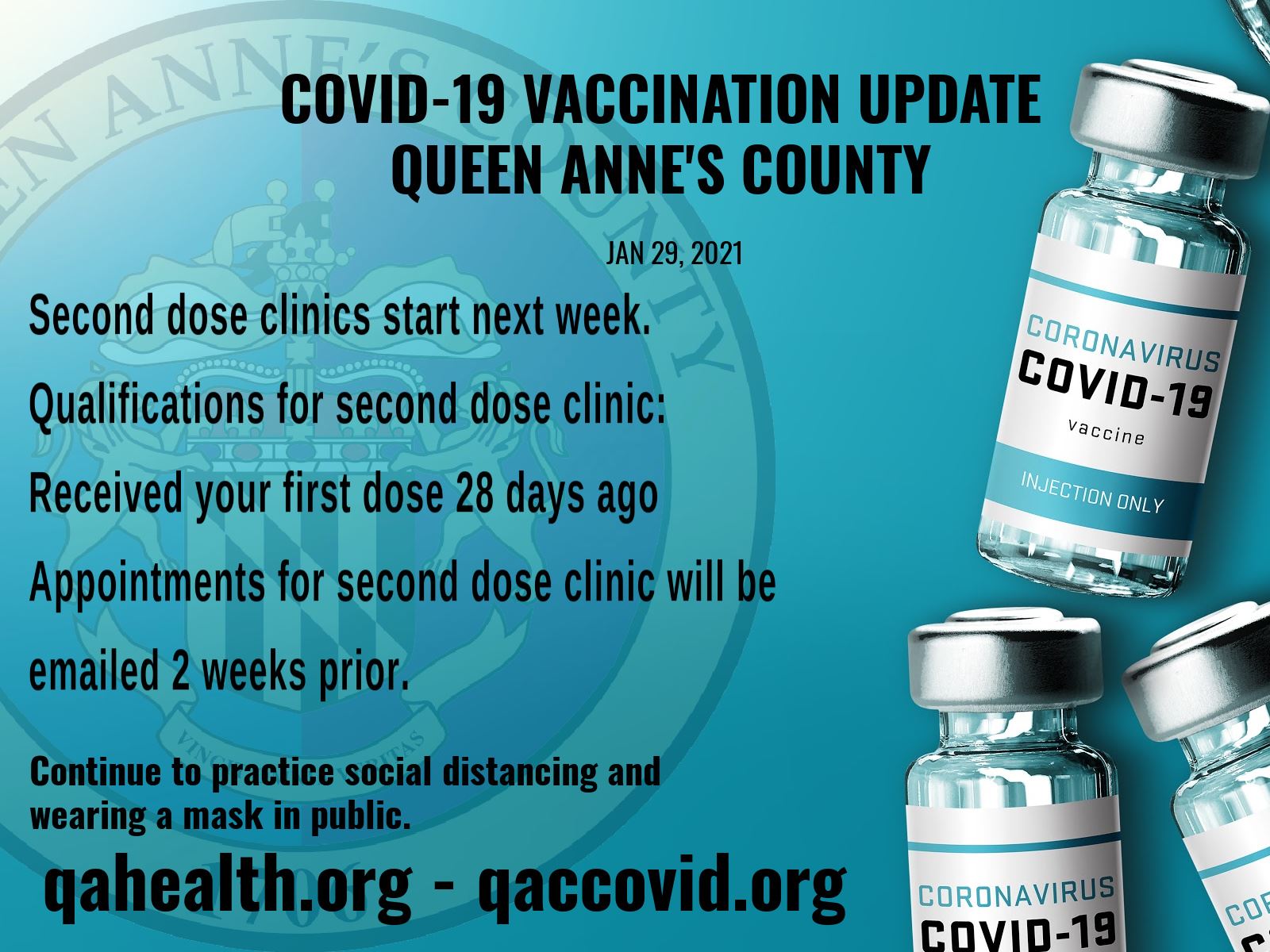 second dose clinic info