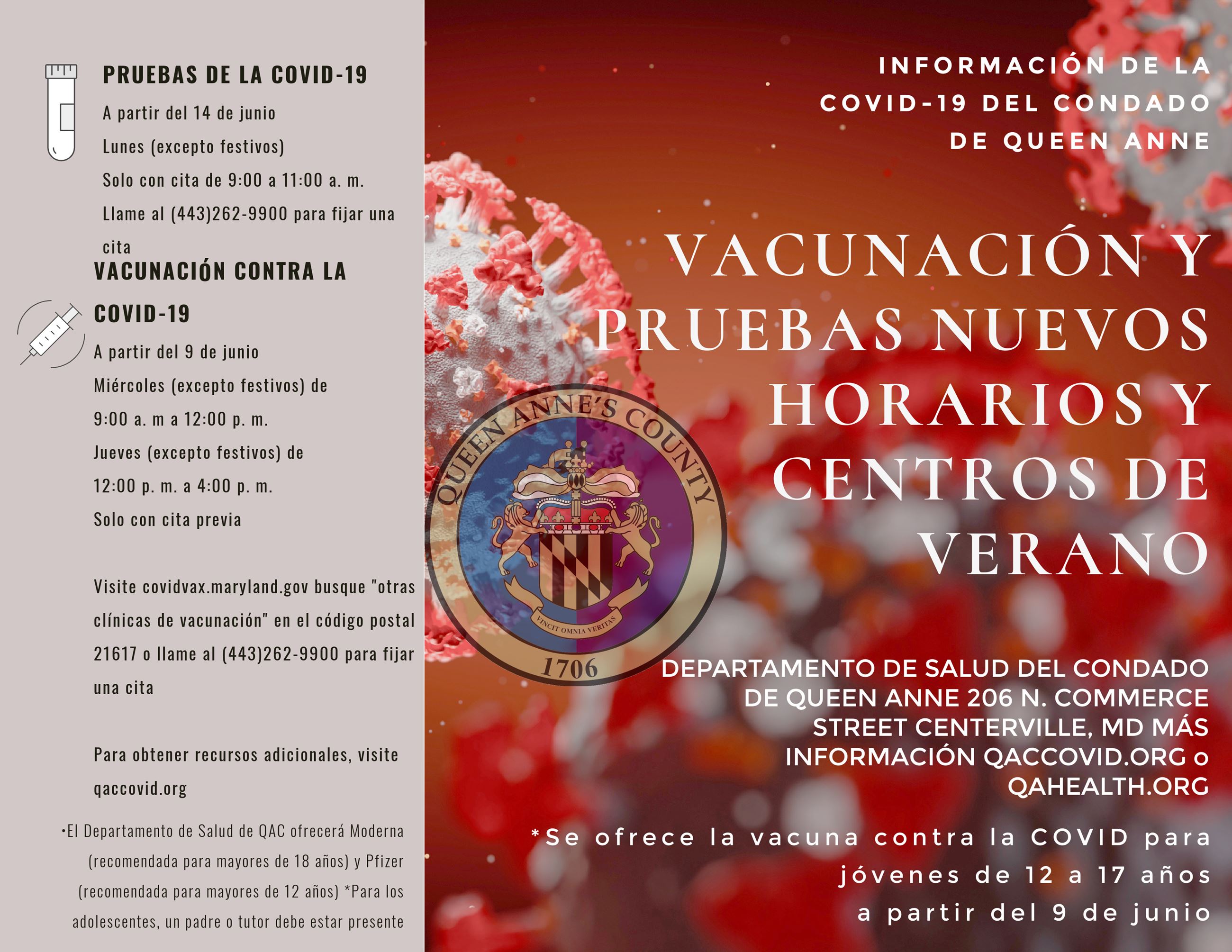 New Summer Hours Testing and VaxSP