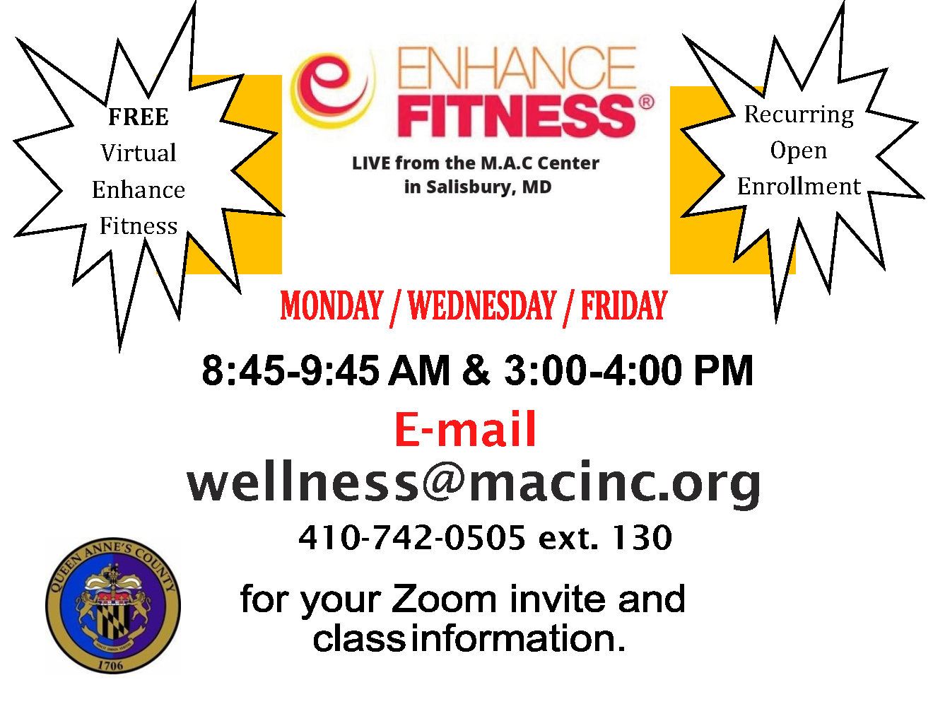 Enhance Fitness Flyer (Virtual)