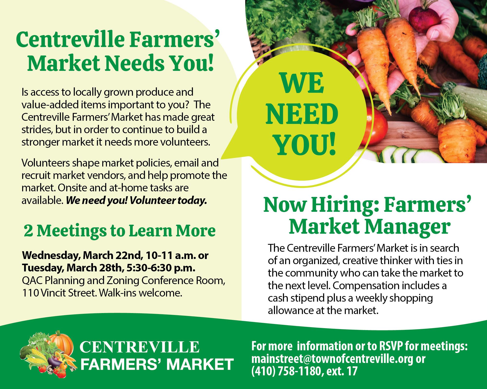 2023 Centreville-Farmers-Market meetings