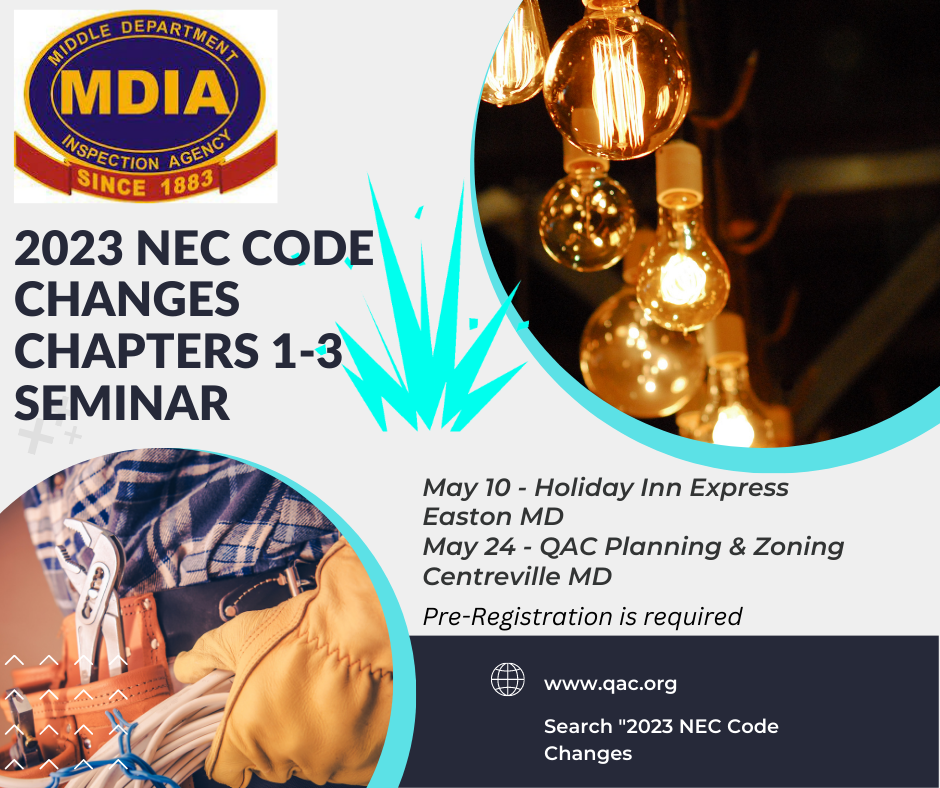 2023 NEC Code Changes chapters 1-3 seminar