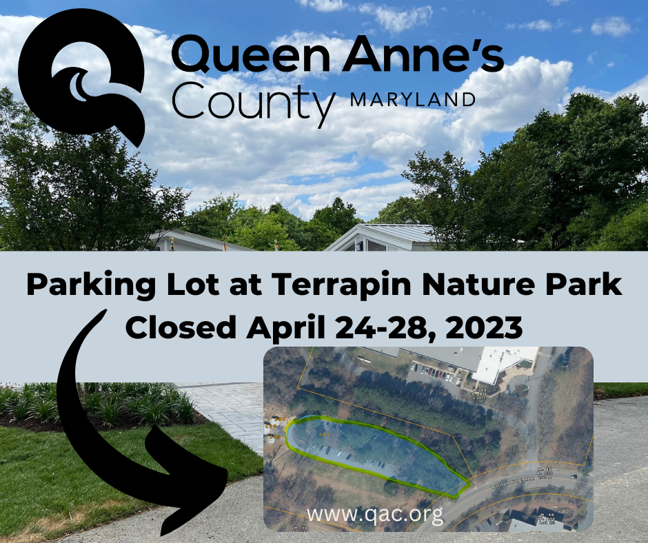 Parking Lot at Terrapin Nature Park Closed April 24-28, 2023