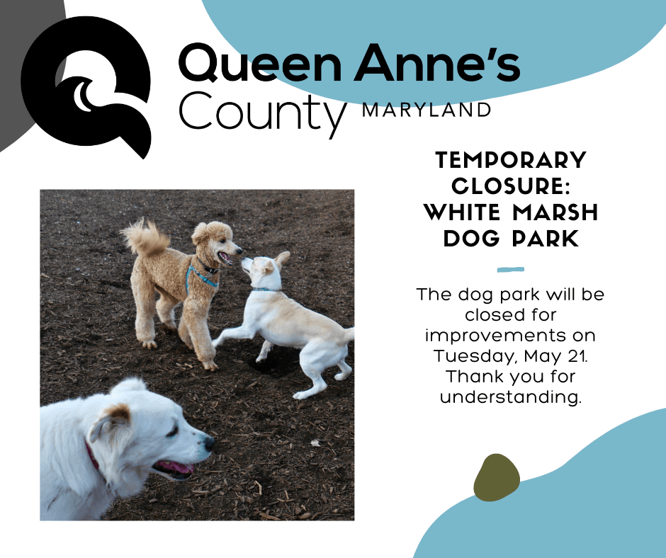 Temporary Closure White Marsh Dog Park
