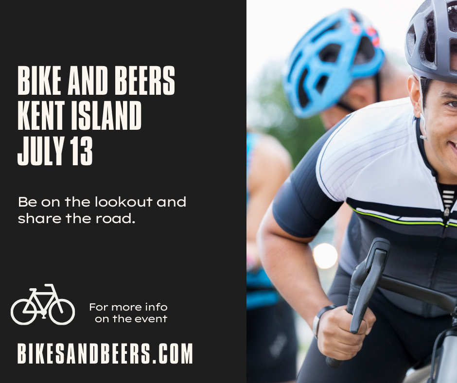 Bike and Beers Kent Island event on july 13