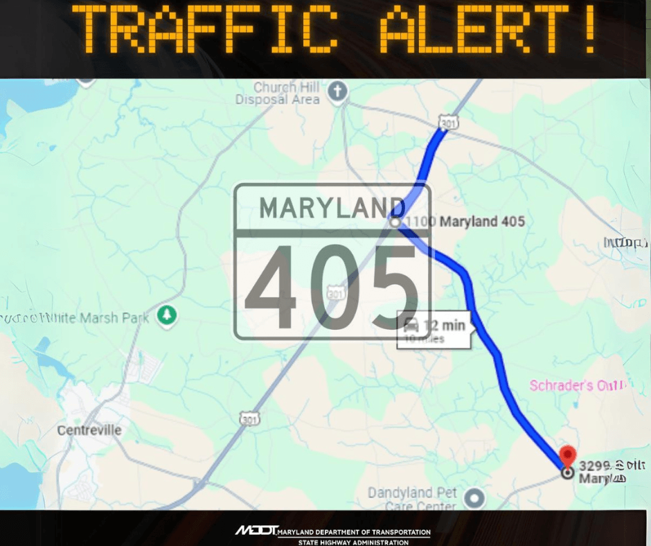 Daytime Flagging Operation Needed Between US 301 and MD 304 