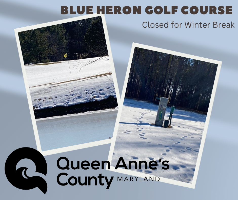 blue heron golf course closed for winter break