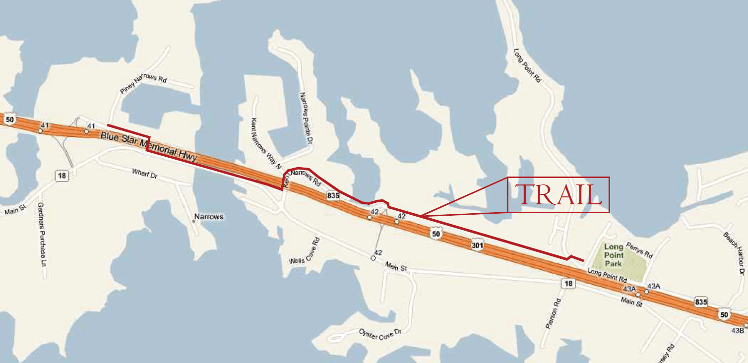 Cross Country Connector Trail Vicinity Map